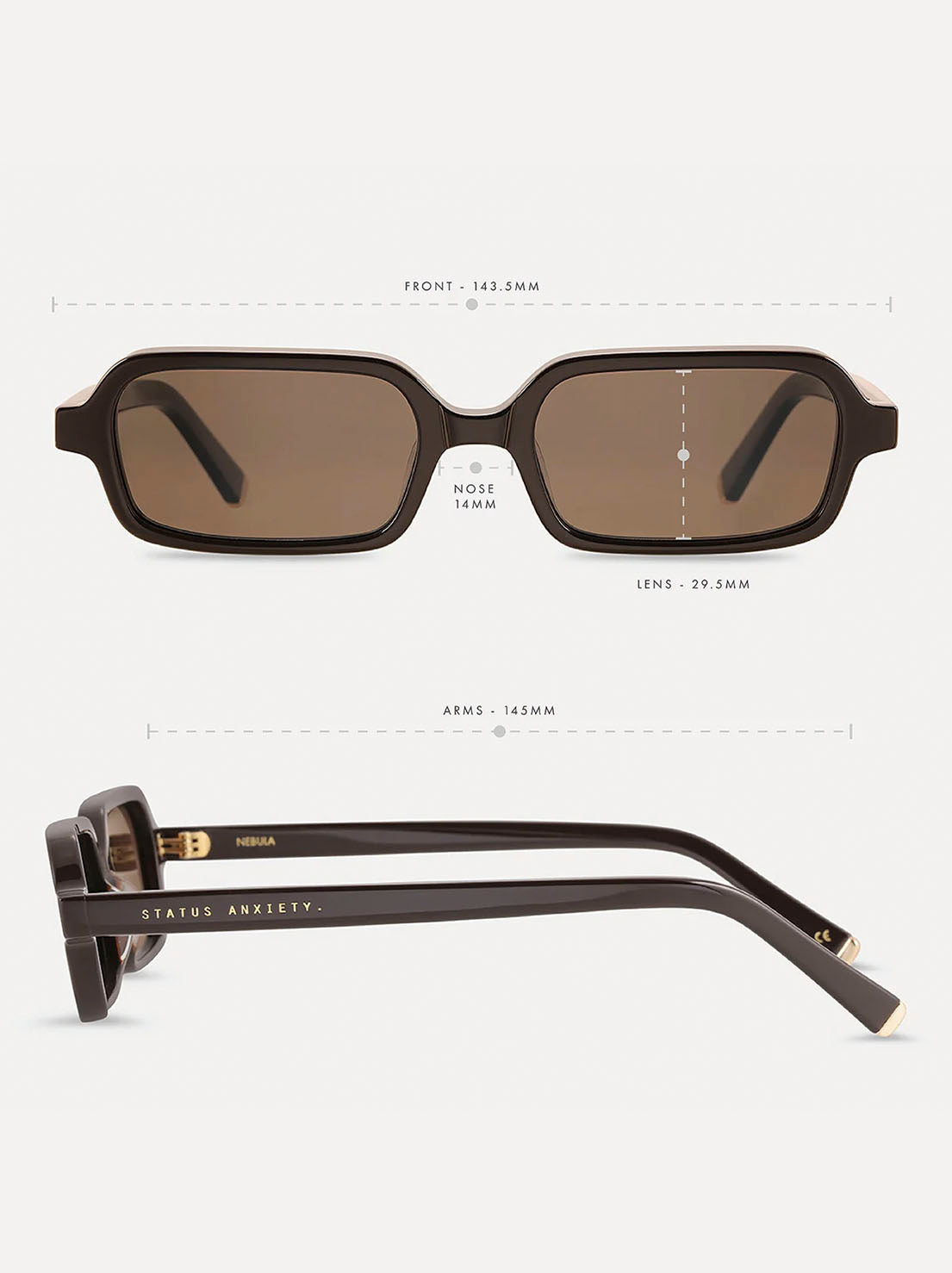 Status Anxiety - Nebula Sunglasses - Espresso/Gold