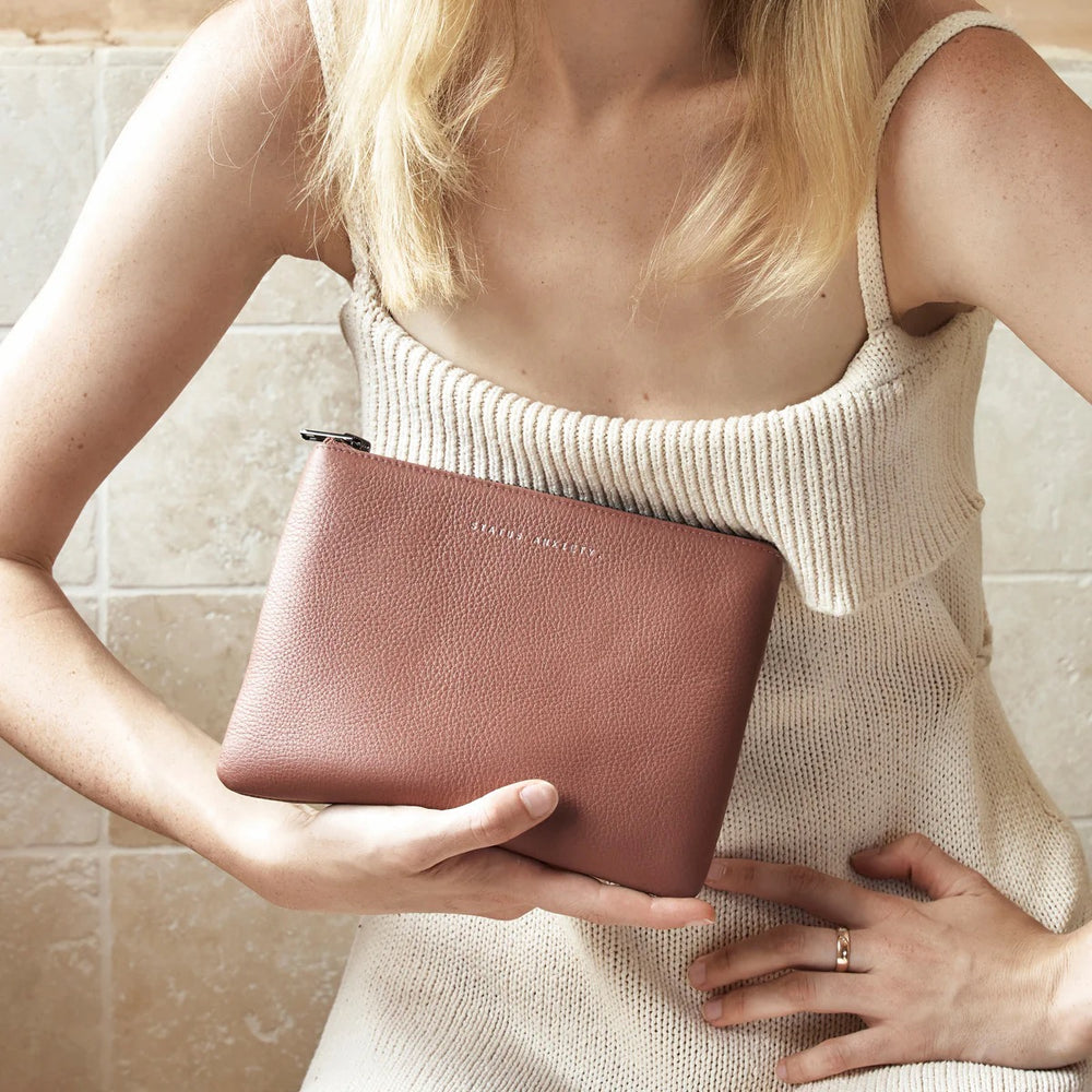 Status Anxiety - New Day Clutch - Dusty Rose