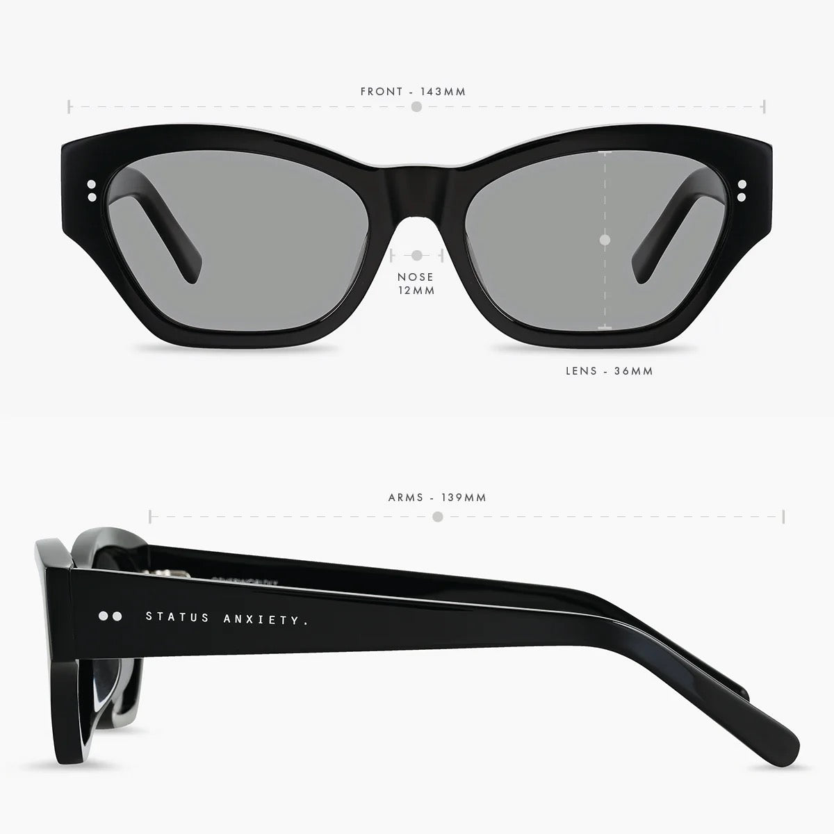 Status Anxiety - Otherworldly Sunglasses - Black