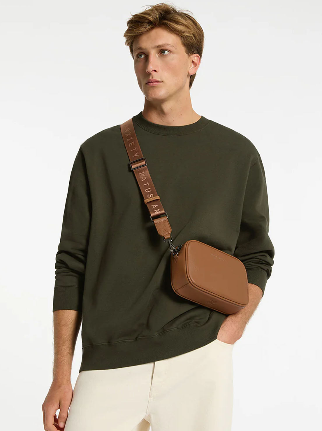 Status Anxiety - Plunder Bag With Dual Strap - Camel