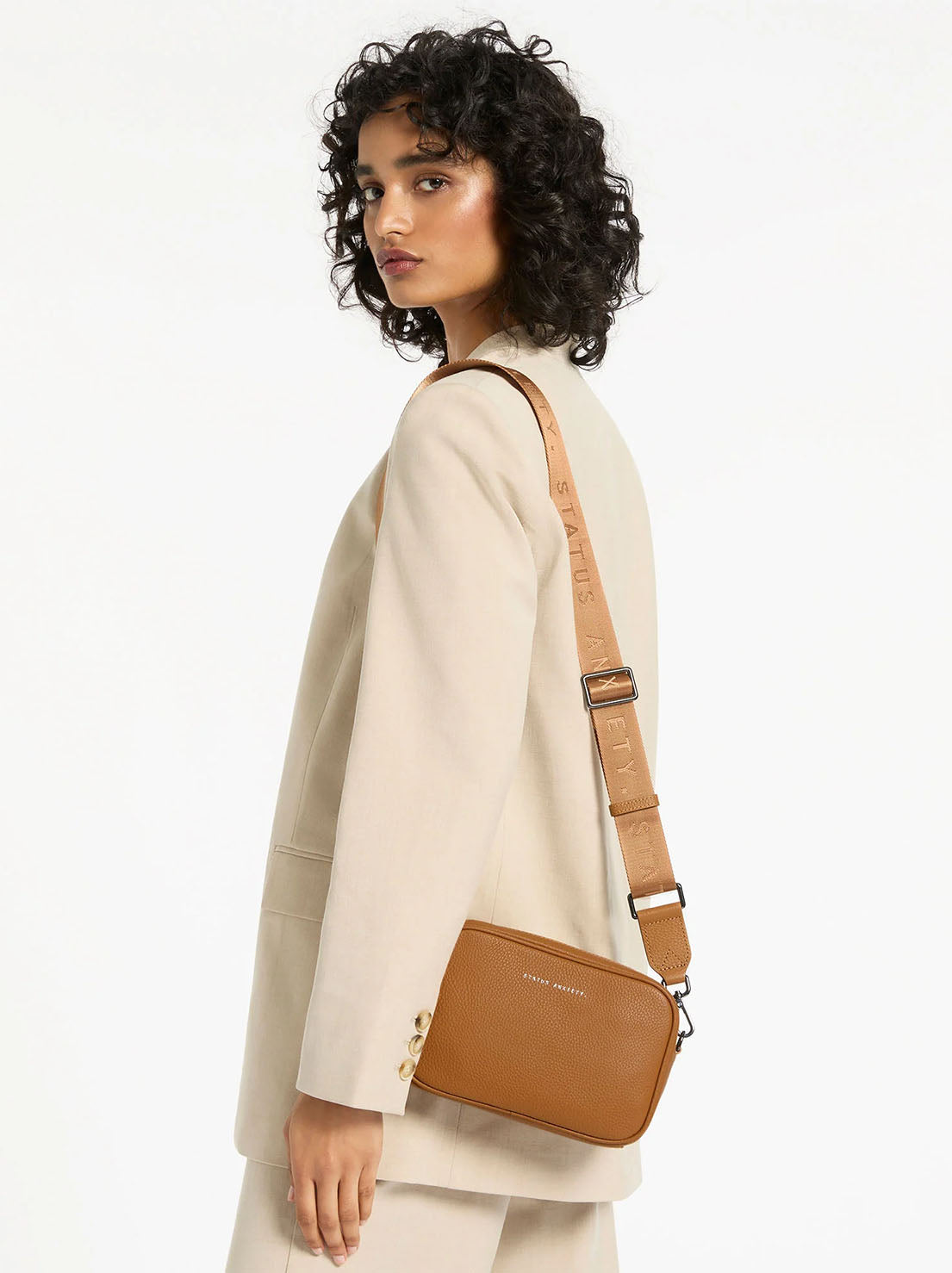 Status Anxiety - Plunder Bag With Dual Strap - Camel