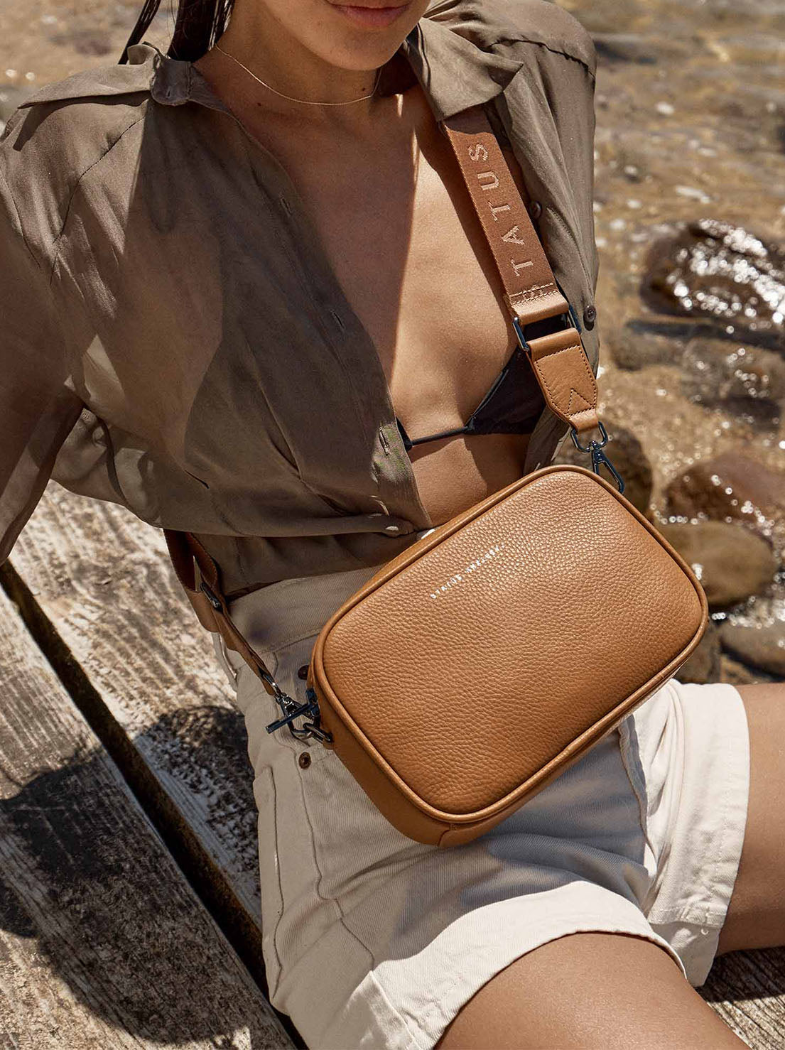 Status Anxiety - Plunder Bag With Dual Strap - Camel