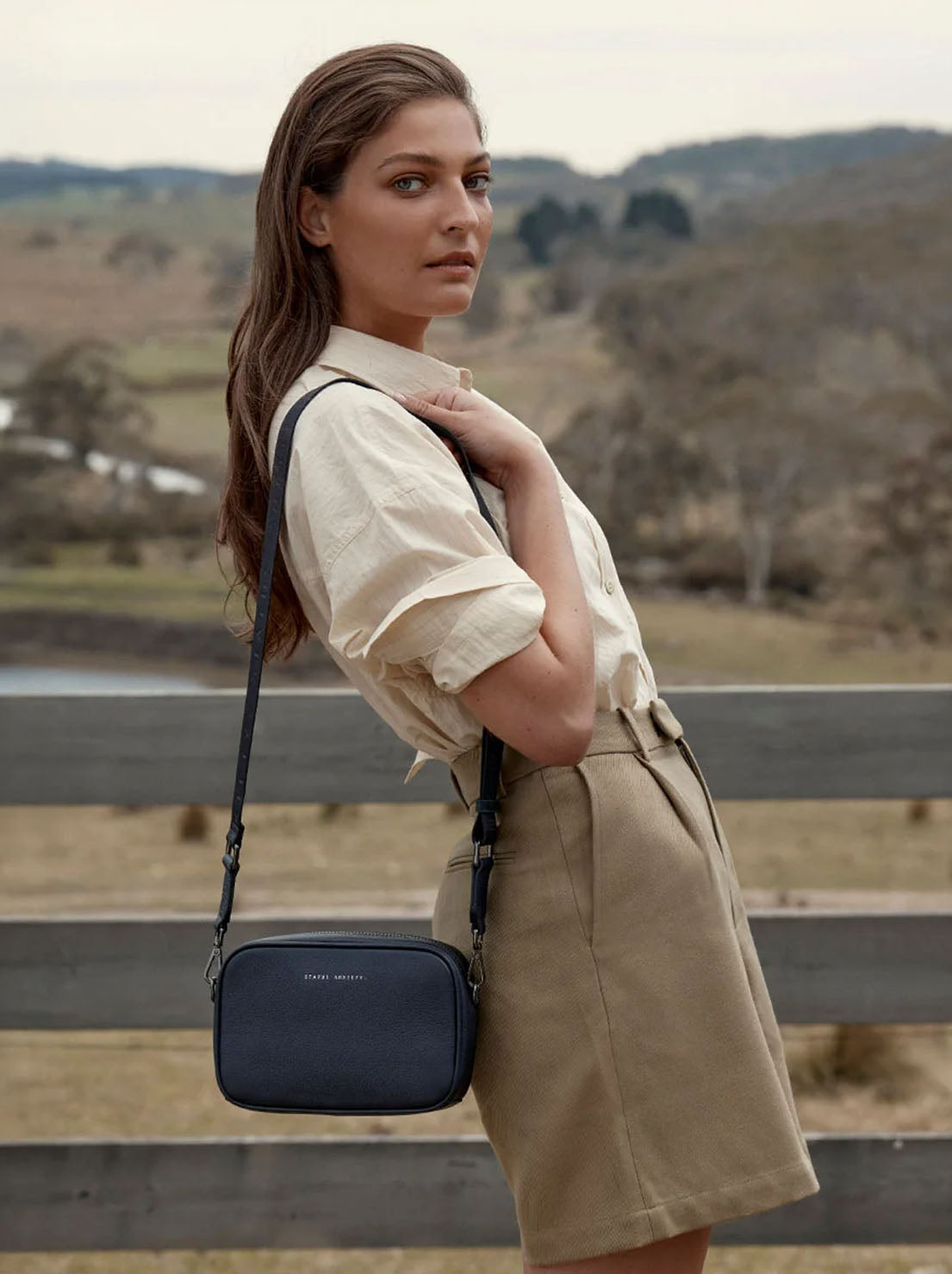 Status Anxiety - Plunder Bag With Dual Strap - Midnight Blue