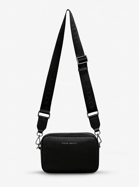 Status Anxiety - Plunder Bag With Webbed Strap - Black