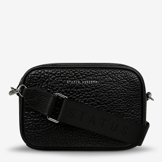 Status Anxiety - Plunder Bag With Webbed Strap - Black Bubble