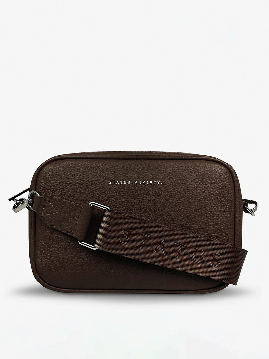 Status Anxiety - Plunder Bag With Webbed Strap - Cocoa