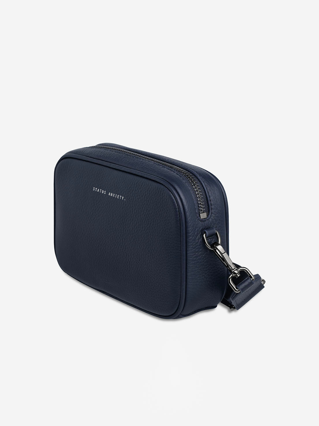 Status Anxiety - Plunder Bag With Webbed Strap - Midnight Blue
