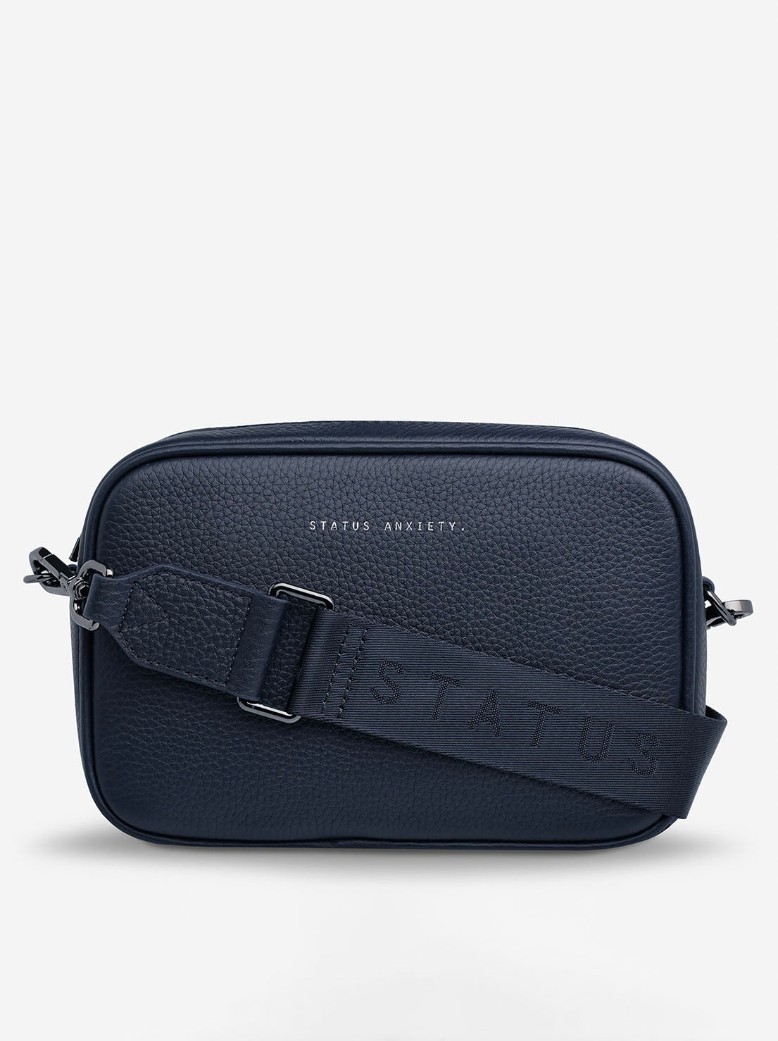 Status Anxiety - Plunder Bag With Webbed Strap - Midnight Blue