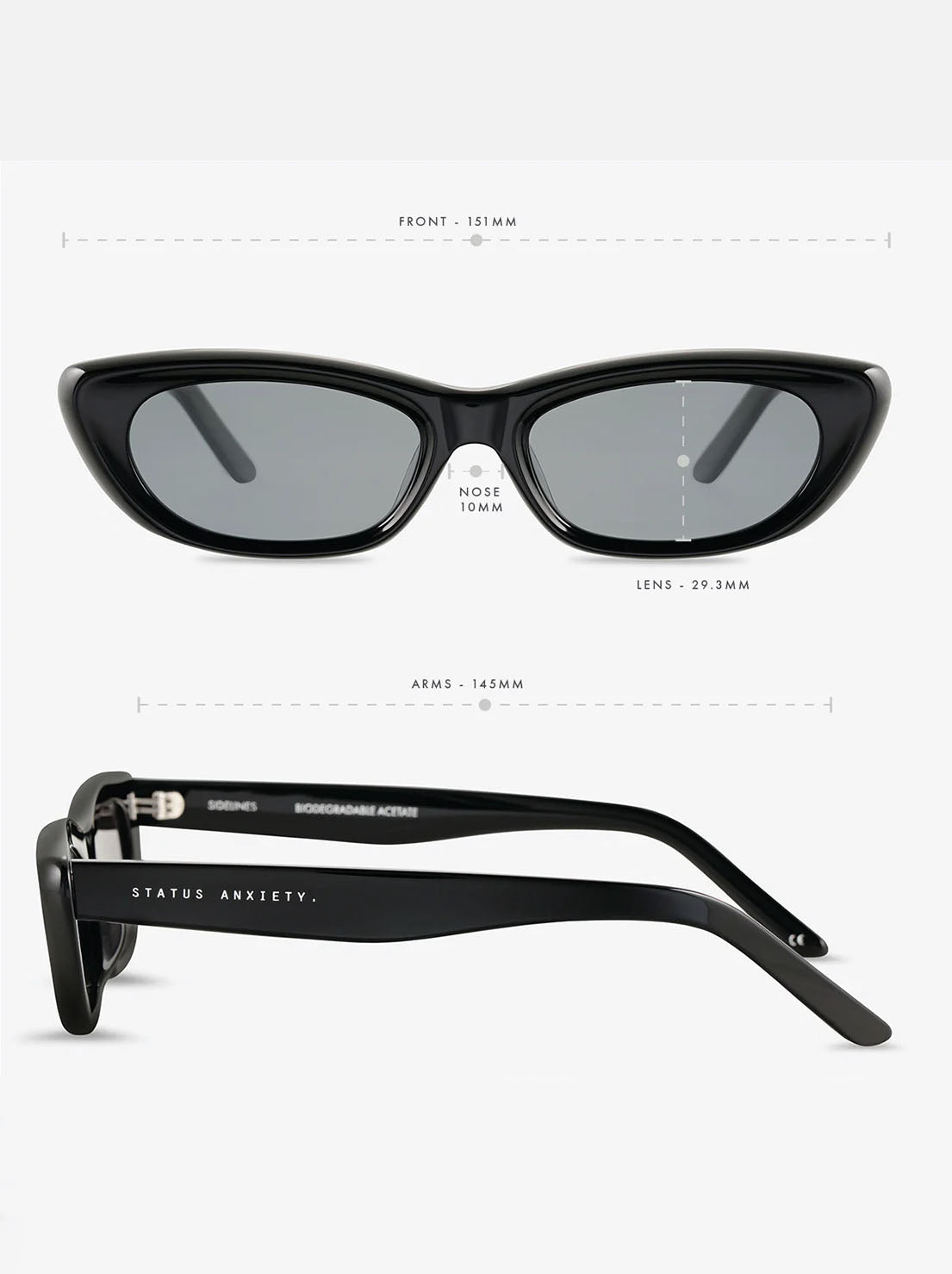 Status Anxiety - Sidelines Sunglasses - Black