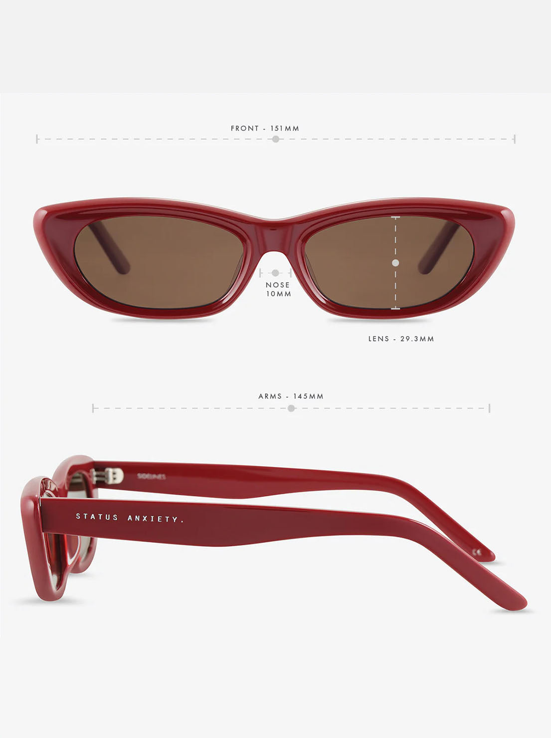 Status Anxiety - Sidelines Sunglasses - Cherry