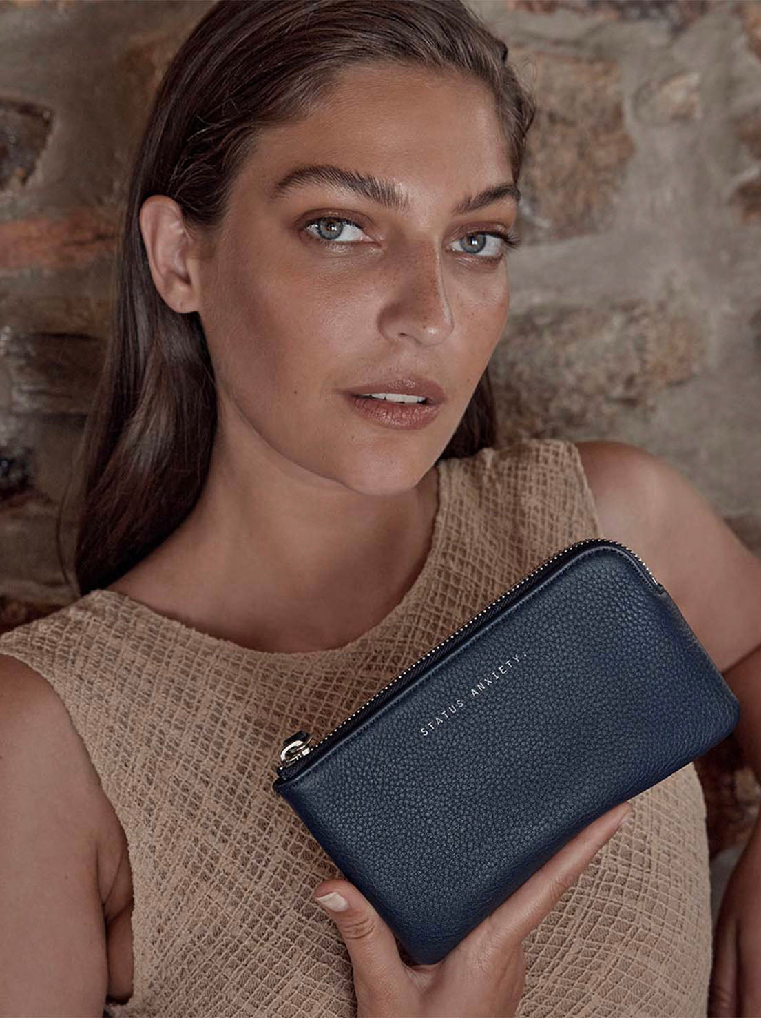 Status Anxiety - Smoke And Mirrors Wallet - Midnight Blue