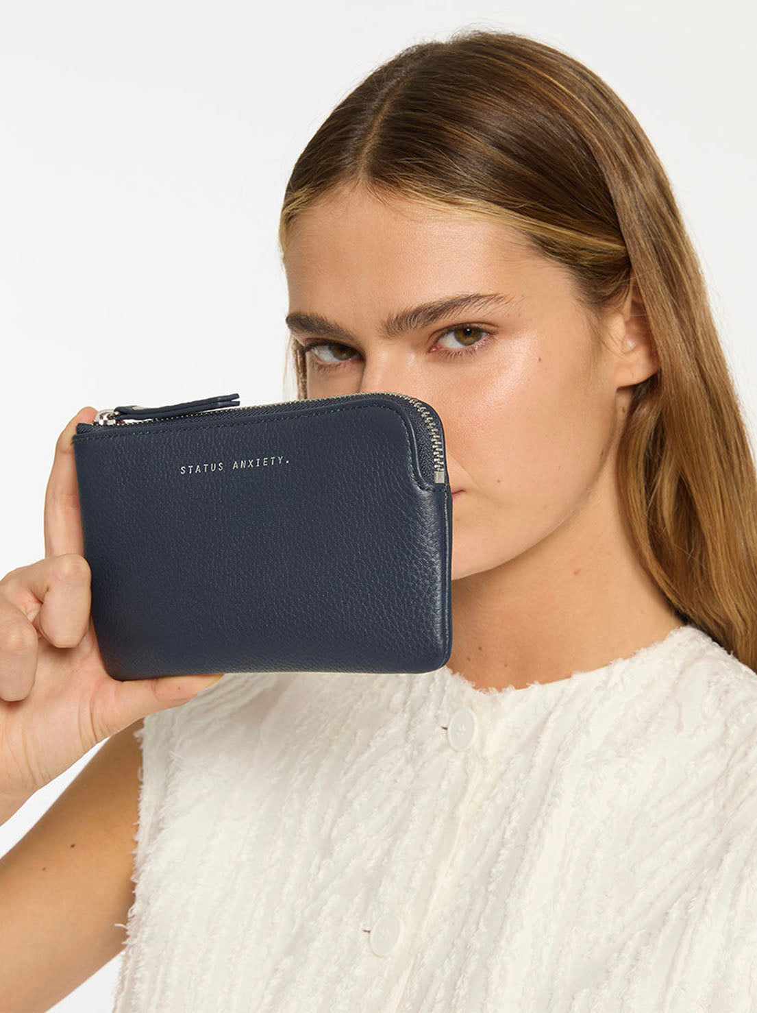 Status Anxiety - Smoke And Mirrors Wallet - Midnight Blue