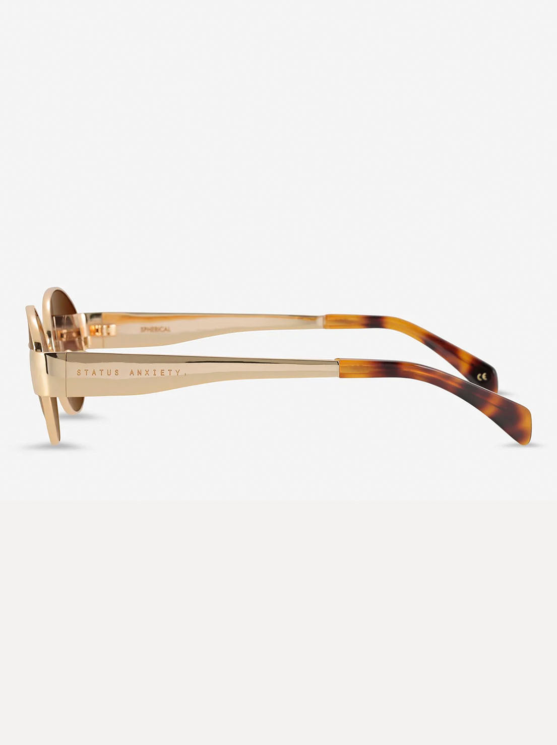 Status Anxiety - Spherical Sunglasses - Gold
