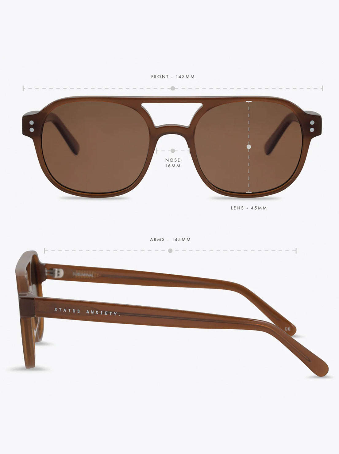 Status Anxiety - Subliminal Sunglasses - Brown