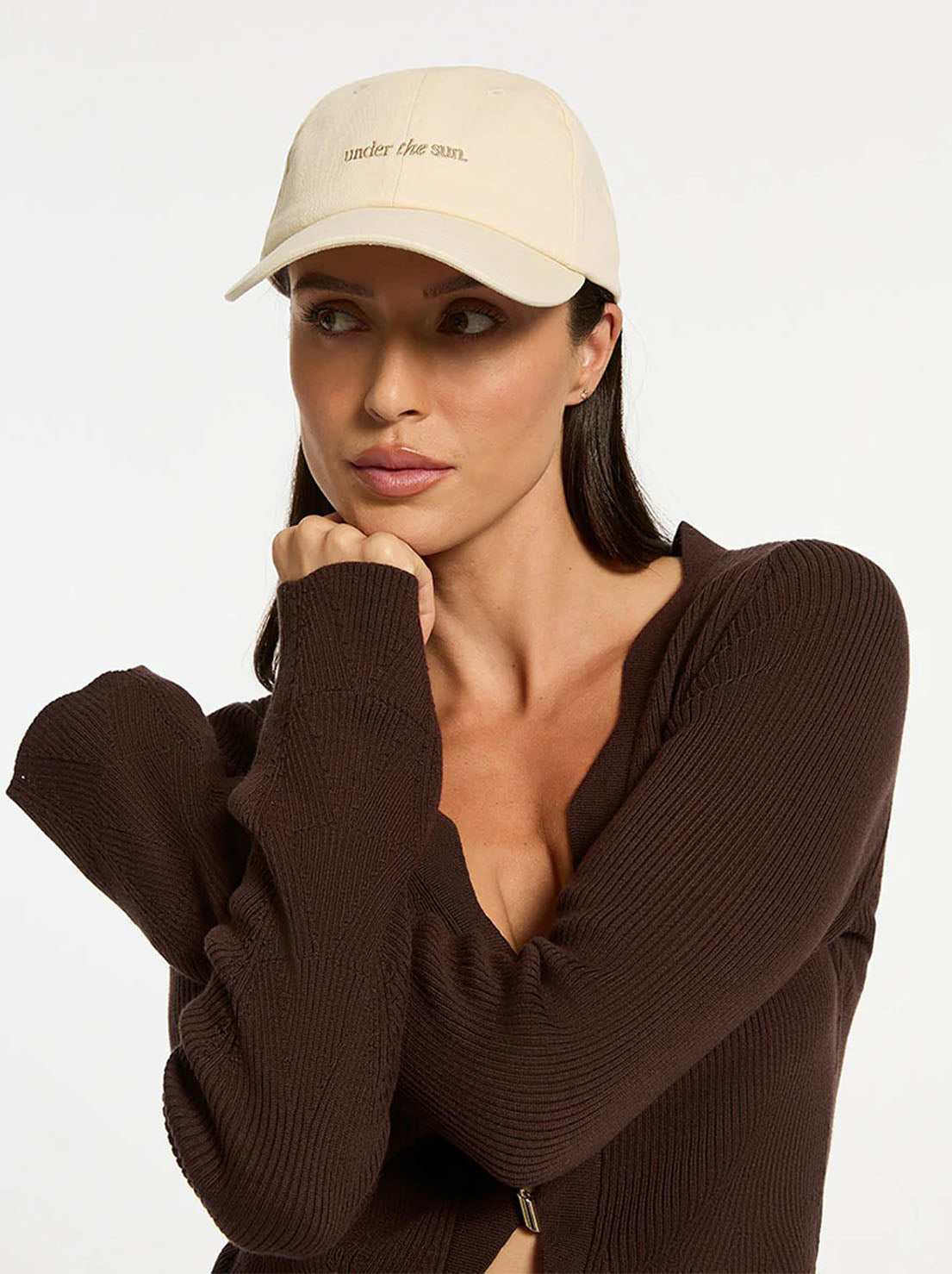 Status Anxiety - Under The Sun Logo Hat - Cream