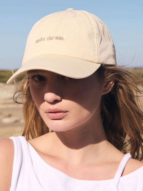 Status Anxiety - Under The Sun Logo Hat - Cream