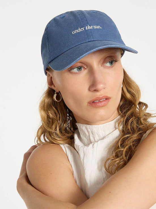 Status Anxiety - Under The Sun Logo Hat - French Blue