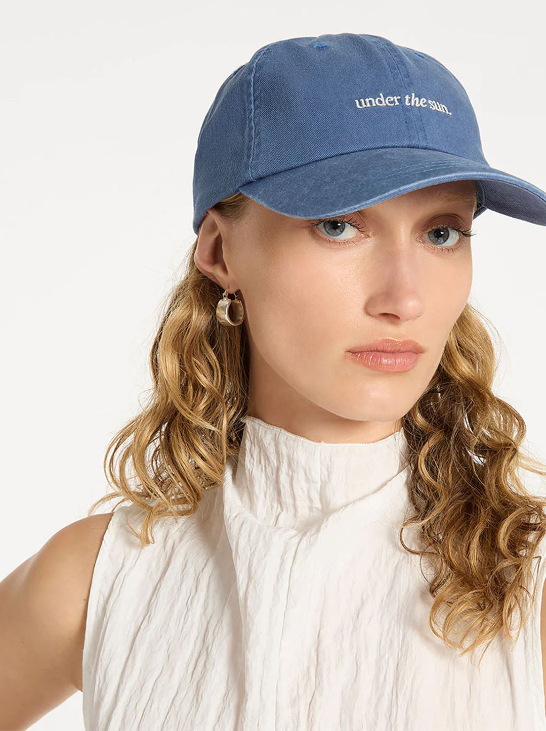 Status Anxiety - Under The Sun Logo Hat - French Blue