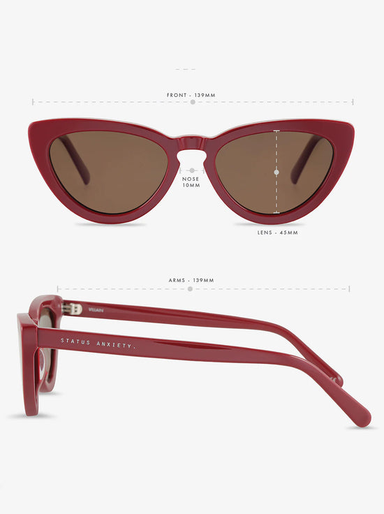 Status Anxiety - Villain Sunglasses - Cherry