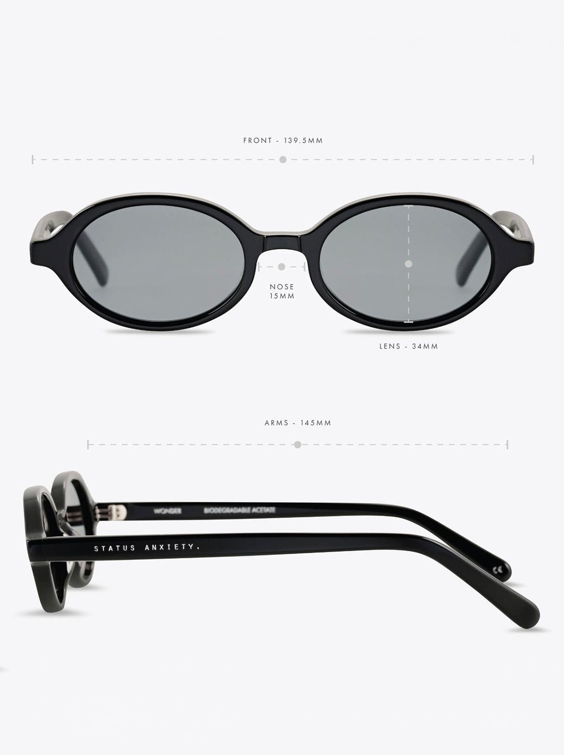 Status Anxiety - Wonder Sunglasses - Black