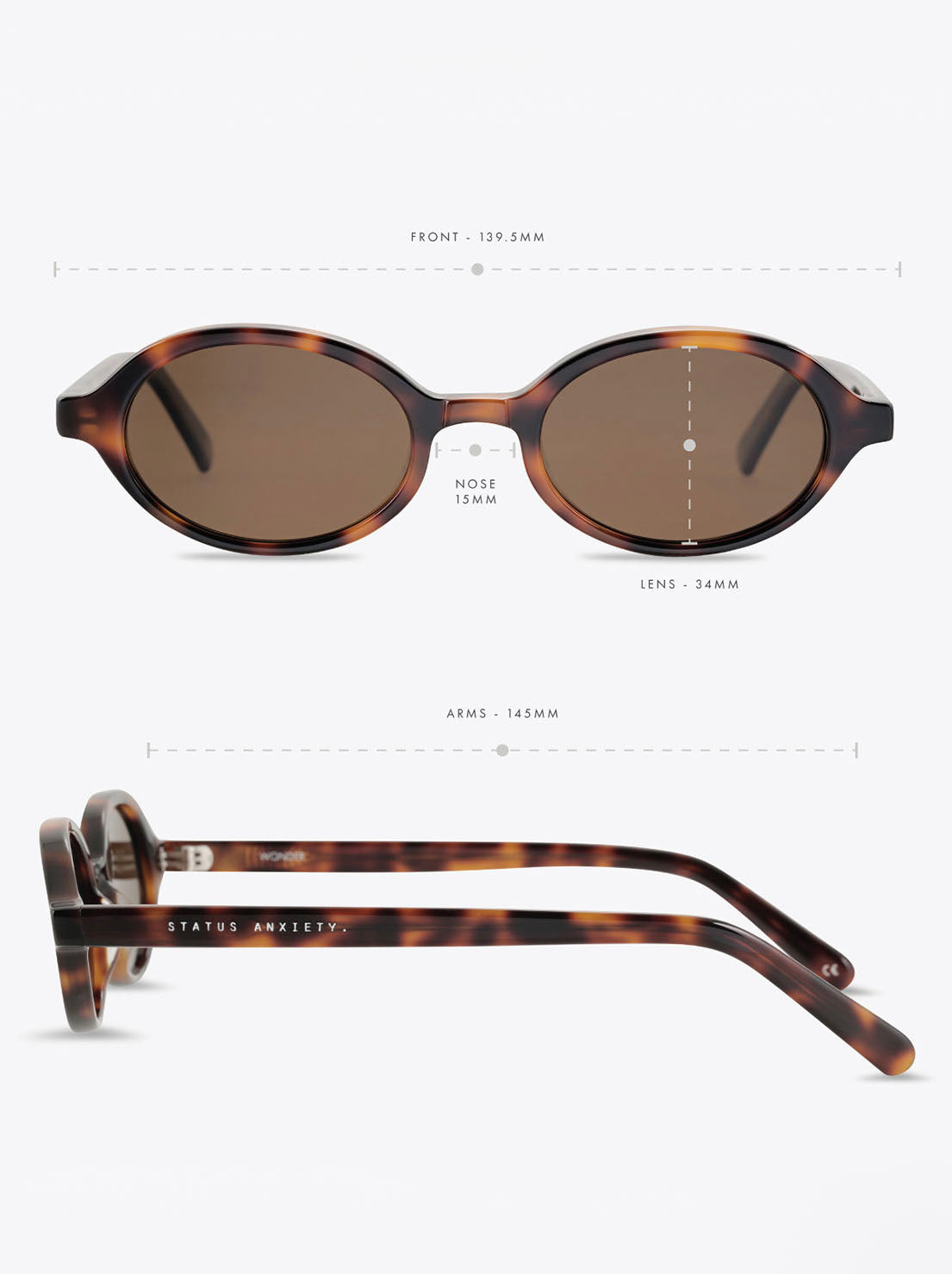 Status Anxiety - Wonder Sunglasses - Brown Tort