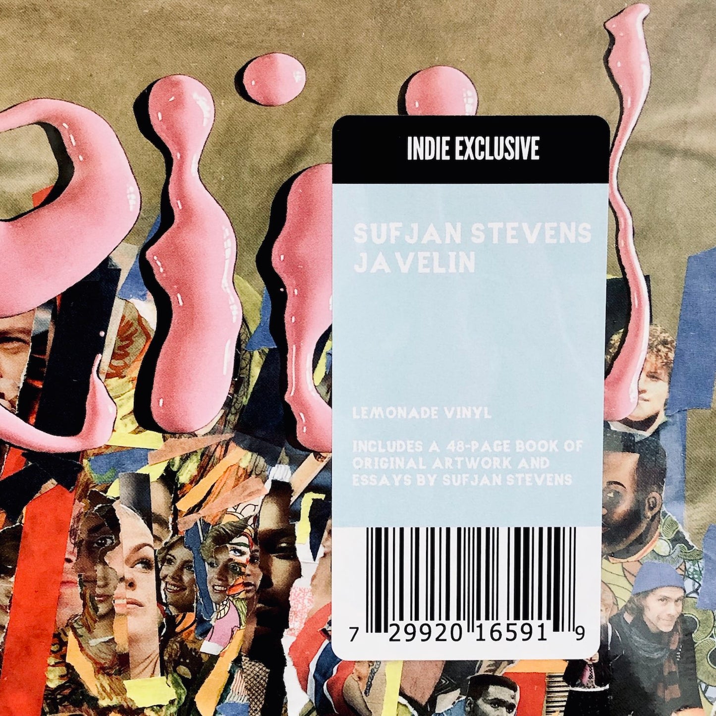 Sufjan Stevens - Javelin. LP [Indie Exclusive Lemonade Coloured Vinyl]