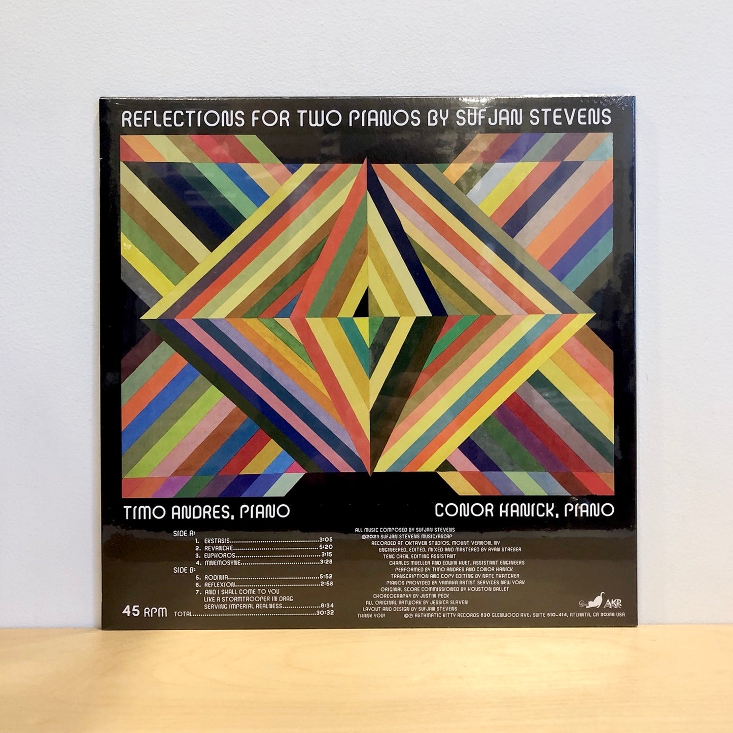 Sufjan Stevens, Timo Andres and Conor Hanick - Reflections. LP (Ltd. Turquoise Vinyl)