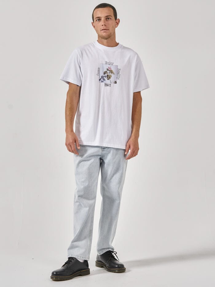 Thrills - Come Enjoy Reality Merch Fit Tee - Lucent White