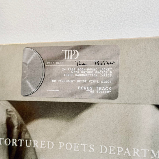 Taylor Swift - The Tortured Poets Department. 2LP [Ltd. Parchment Beige Vinyl / 'The Bolter' Edition]