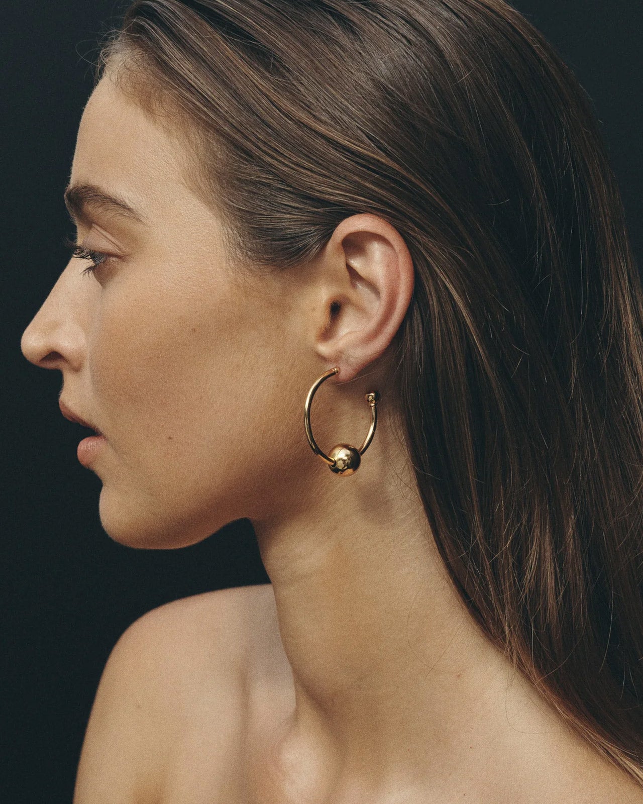 Temple of the Sun - Alba Hoop Earrings Large - Gold