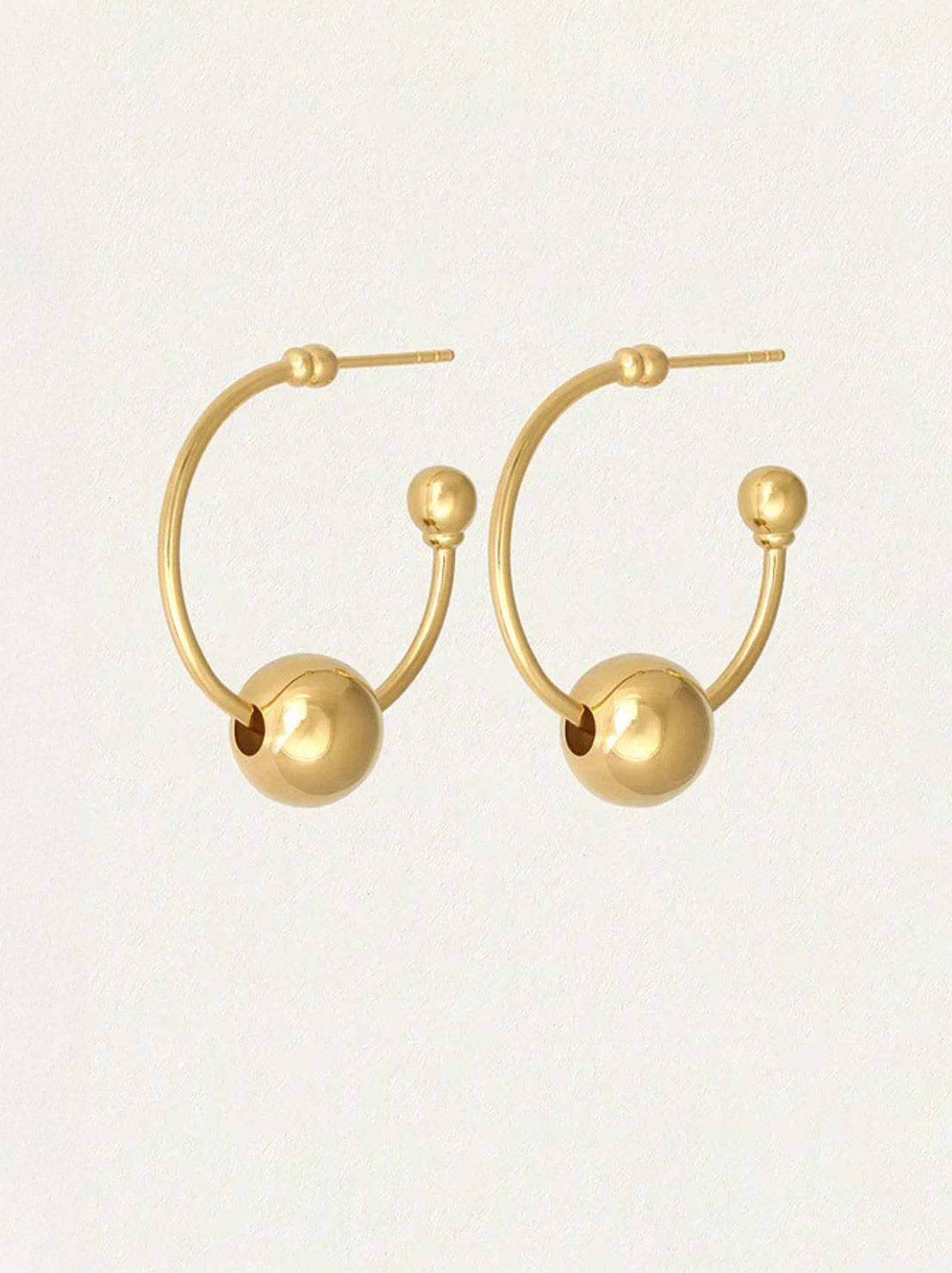 Temple of the Sun - Alba Hoop Earrings Medium - Gold