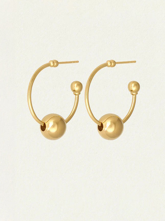 Temple of the Sun - Alba Hoop Earrings Medium - Gold