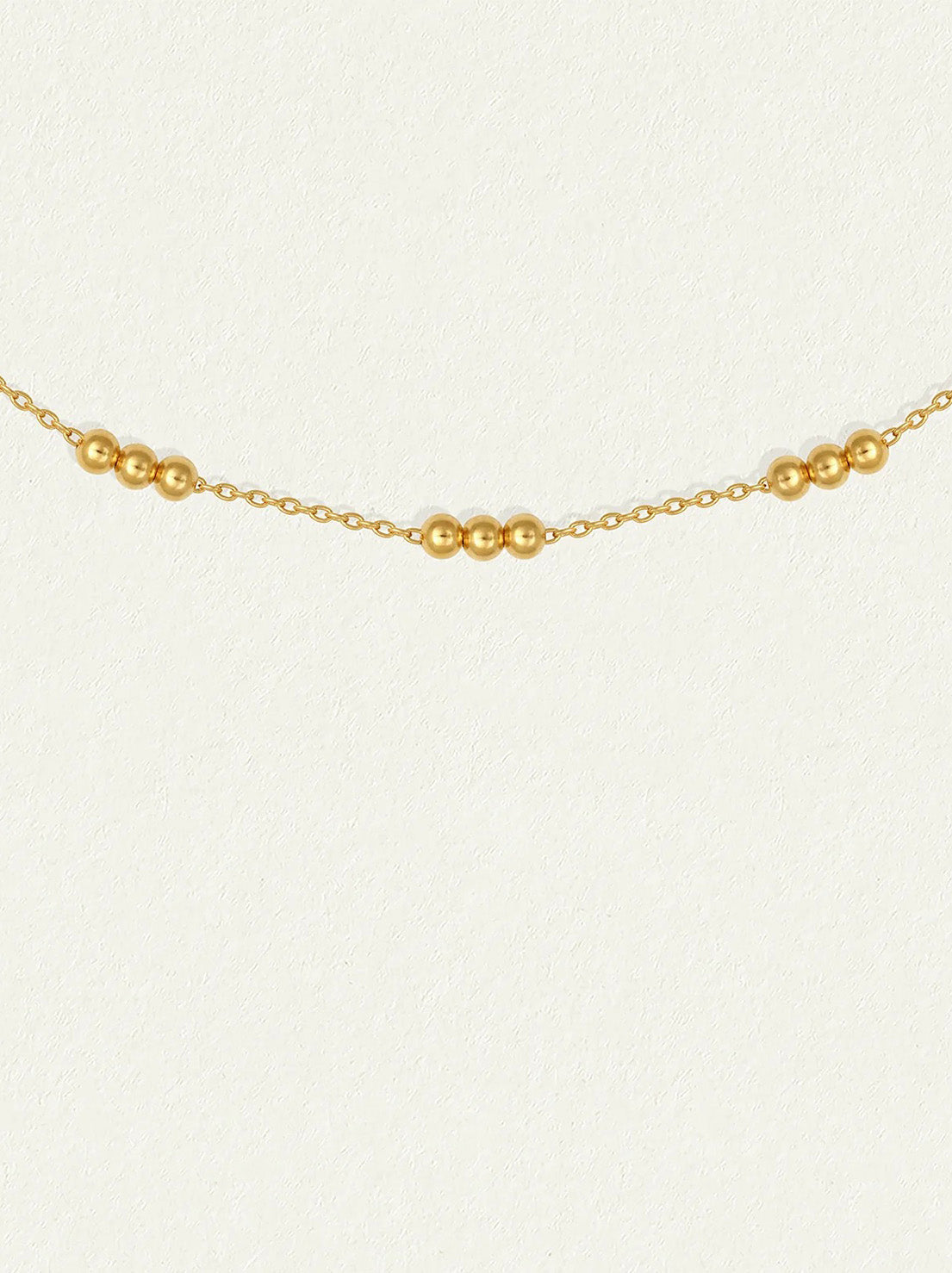 Temple Of The Sun - Alba Station Chain Necklace - Gold