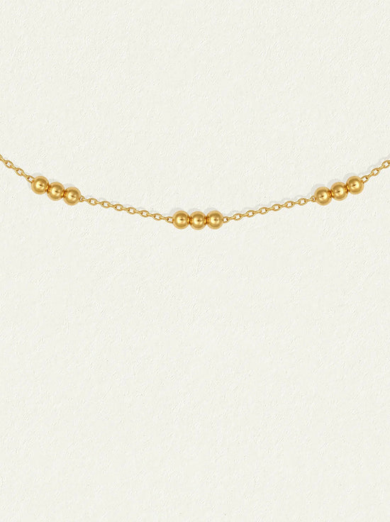 Temple Of The Sun - Alba Station Chain Necklace - Gold