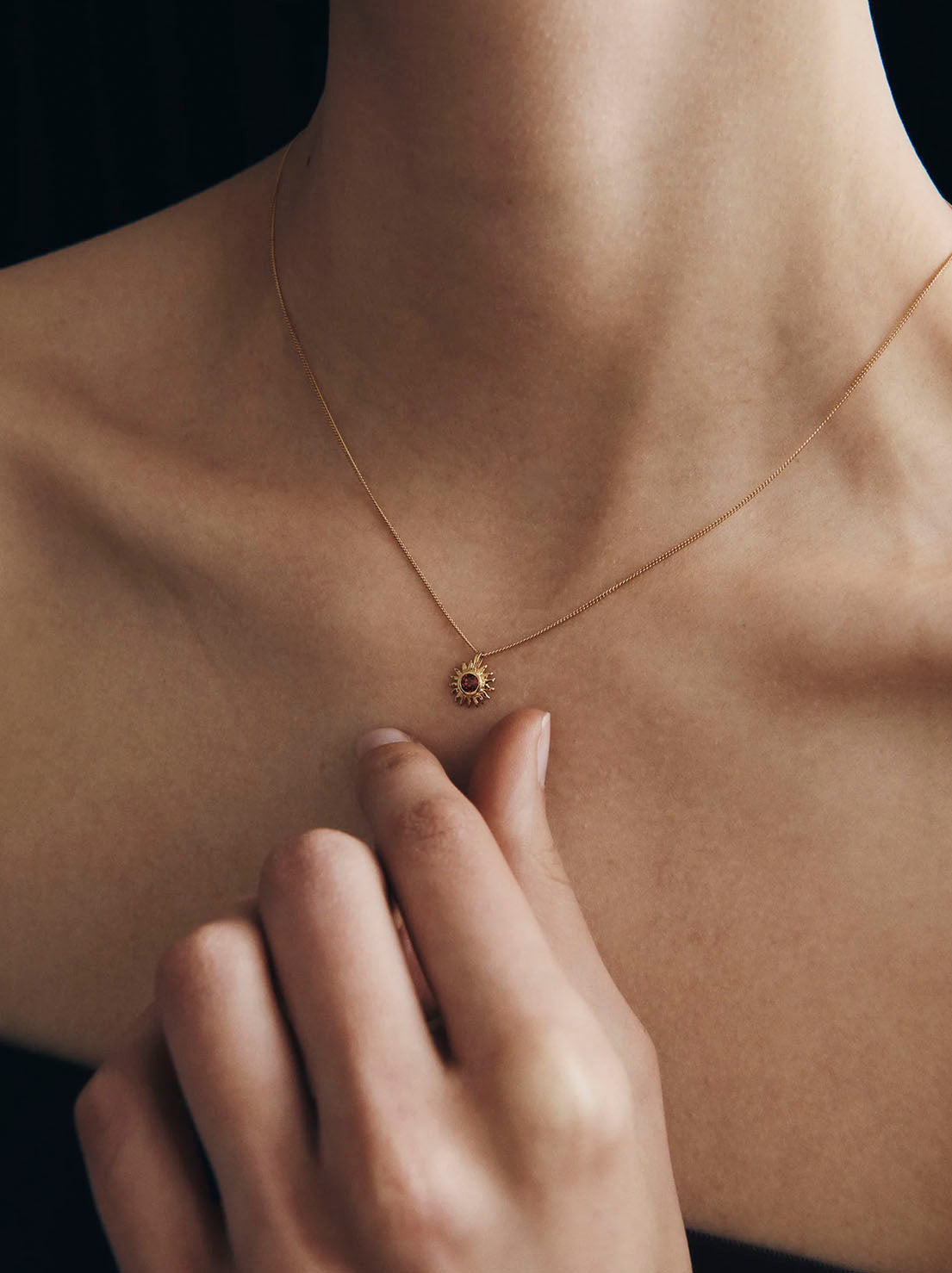 Temple of The Sun - Aten Necklace - 18k Gold Vermeil