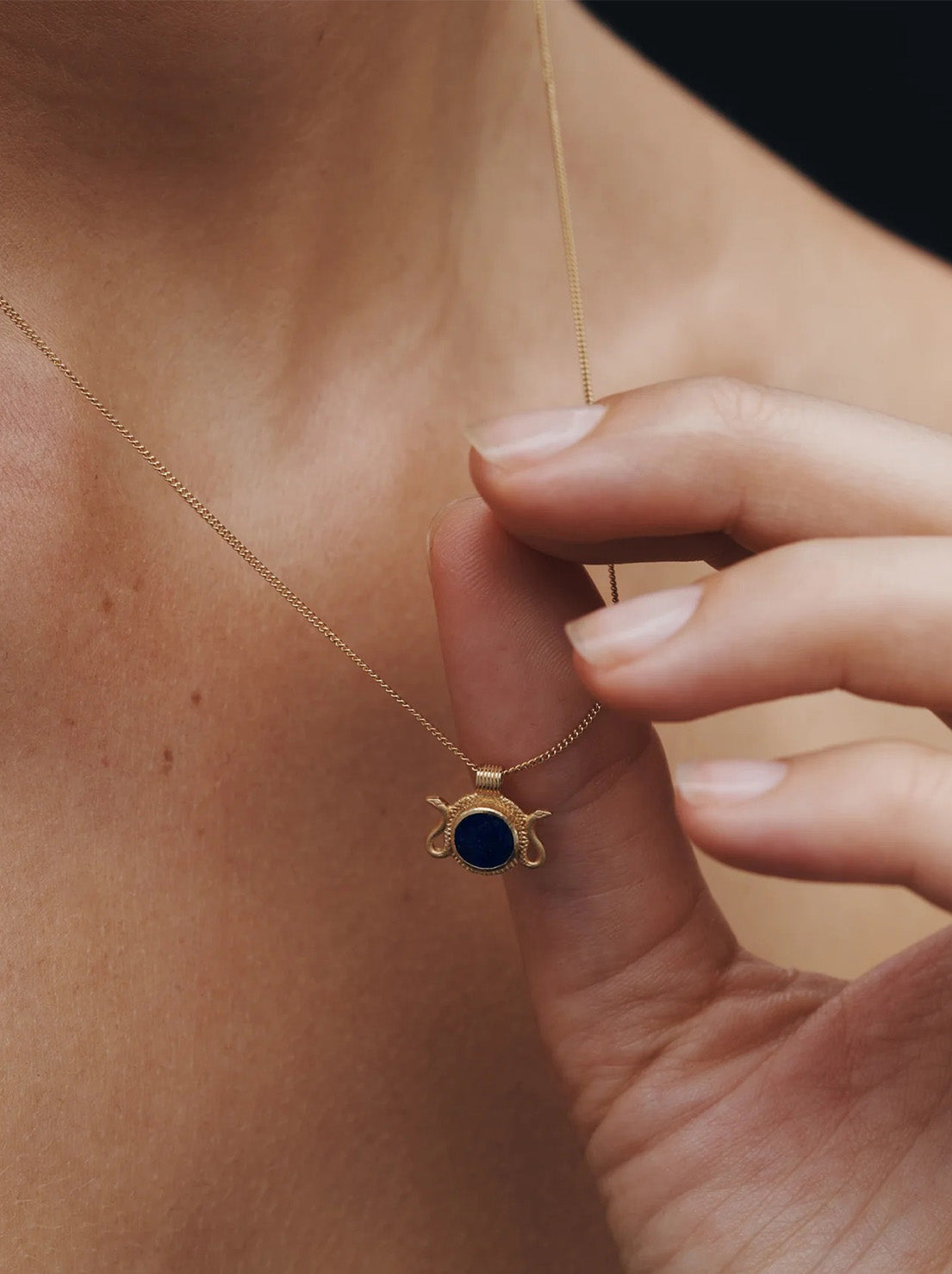 Temple of The Sun - Naja Necklace - Gold