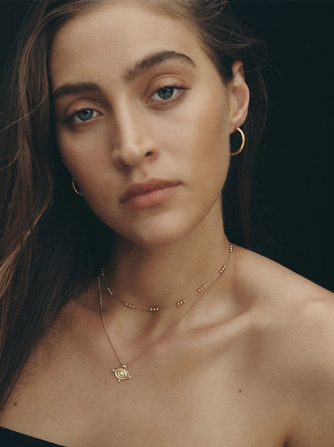 Temple of The Sun - Reign Oval Necklace - 18k Gold Vermeil