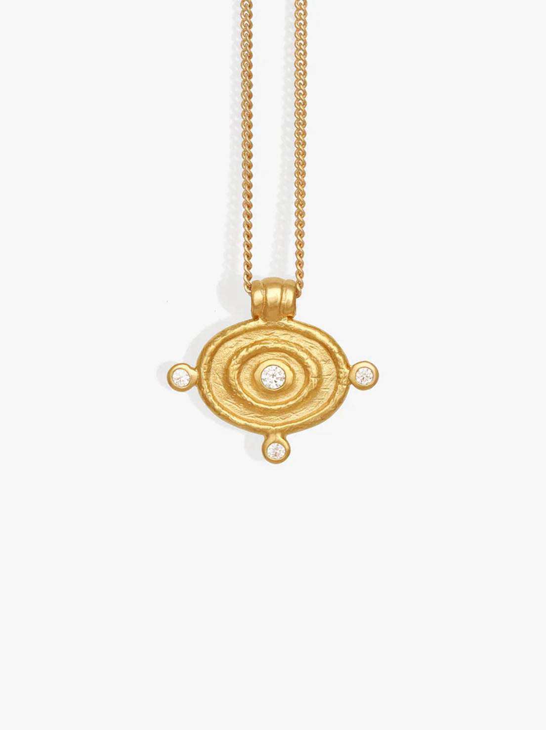 Temple of The Sun - Reign Oval Necklace - 18k Gold Vermeil