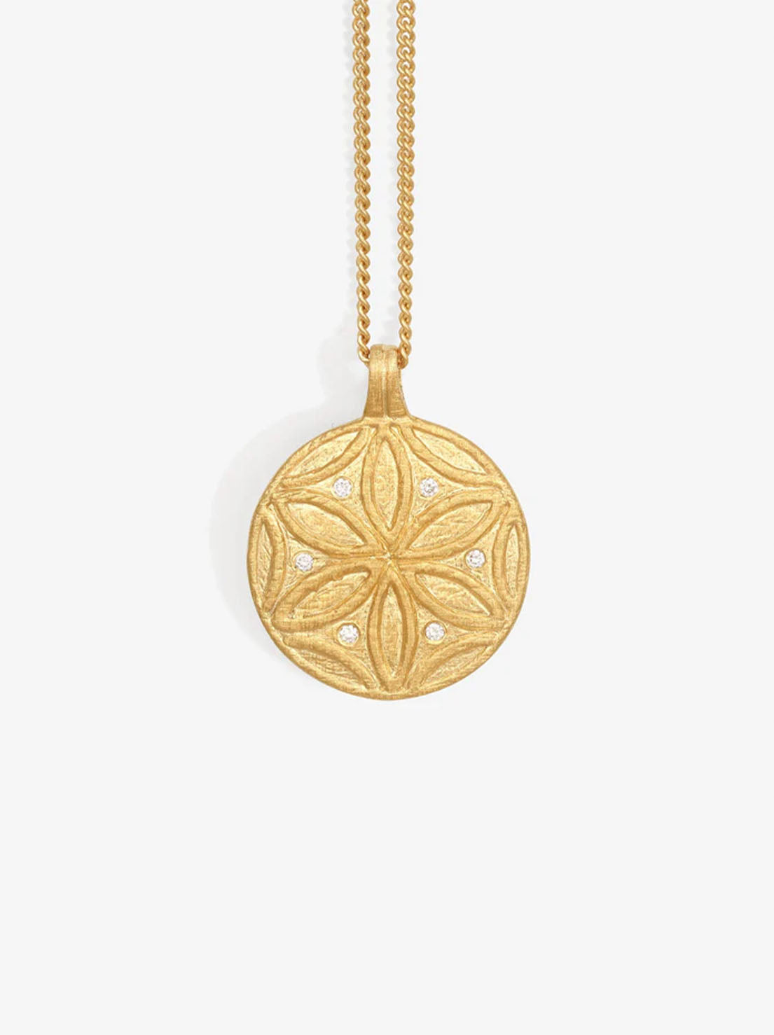 Temple of The Sun - Seed of Life Necklace - Gold