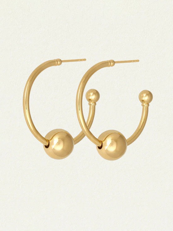Temple of the Sun - Alba Hoop Earrings Large - Gold