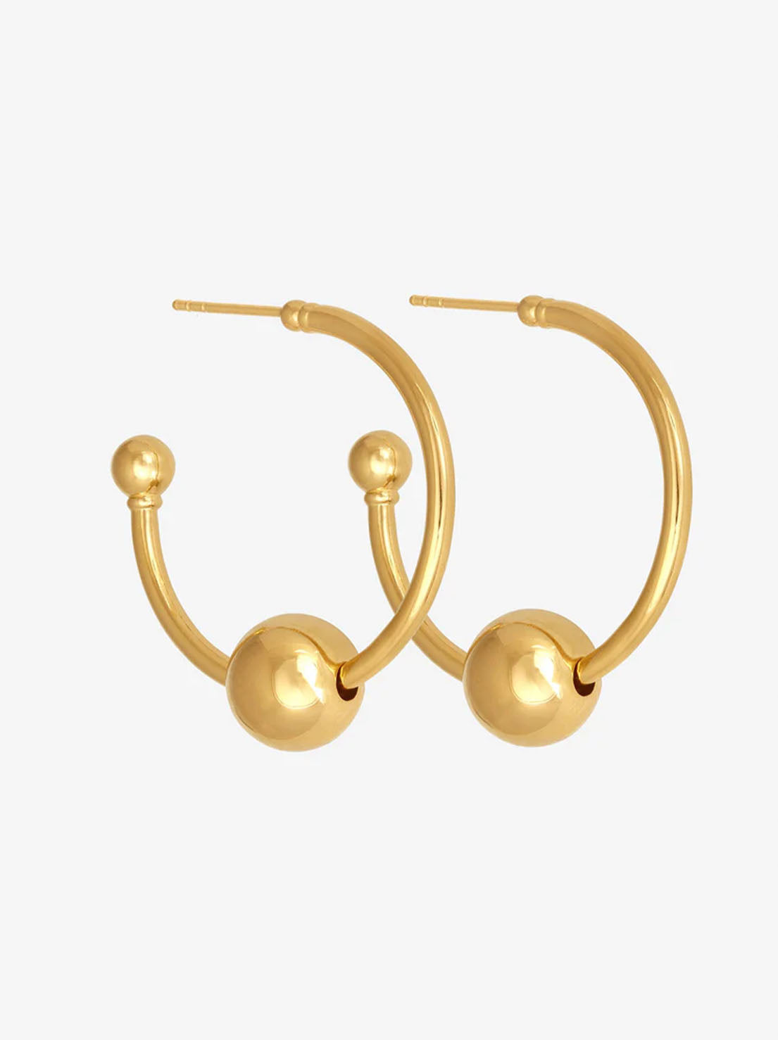 Temple of the Sun - Alba Hoop Earrings Large - Gold