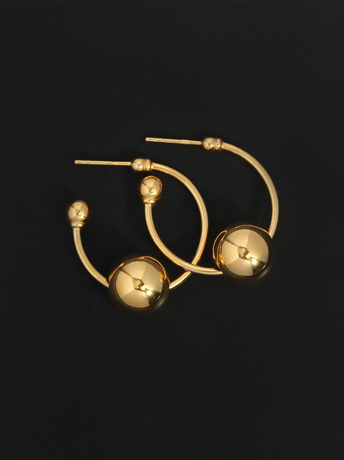 Temple of the Sun - Alba Hoop Earrings Medium - Gold