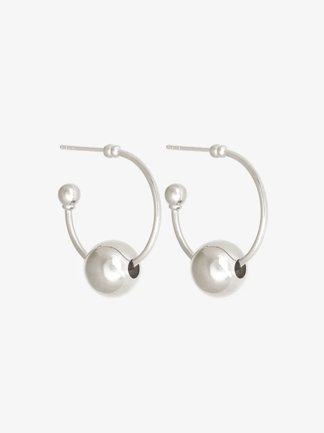 Temple of the Sun - Alba Hoop Earrings Medium - Sterling Silver