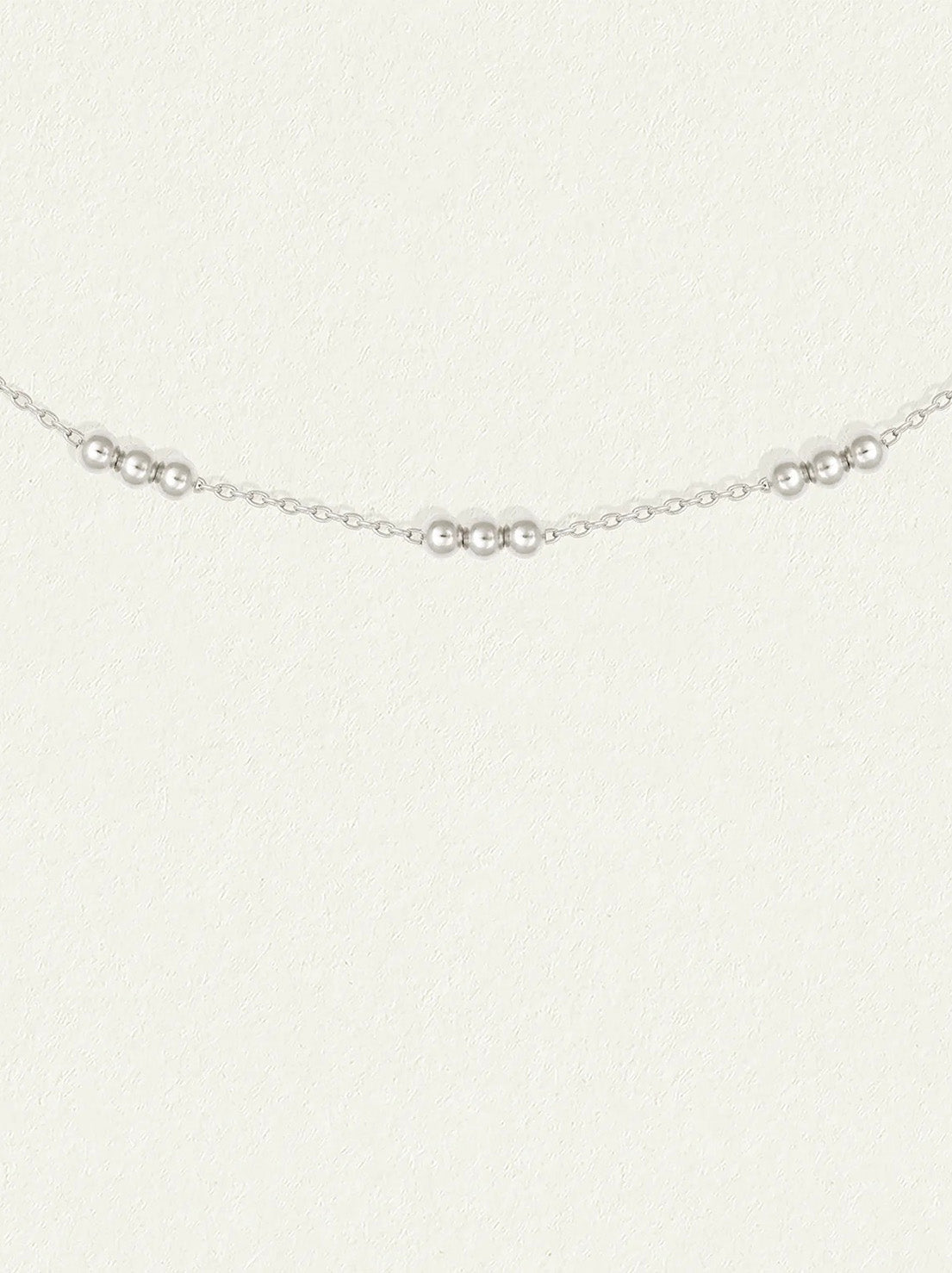 Temple of the Sun - Alba Station Chain Necklace - Silver