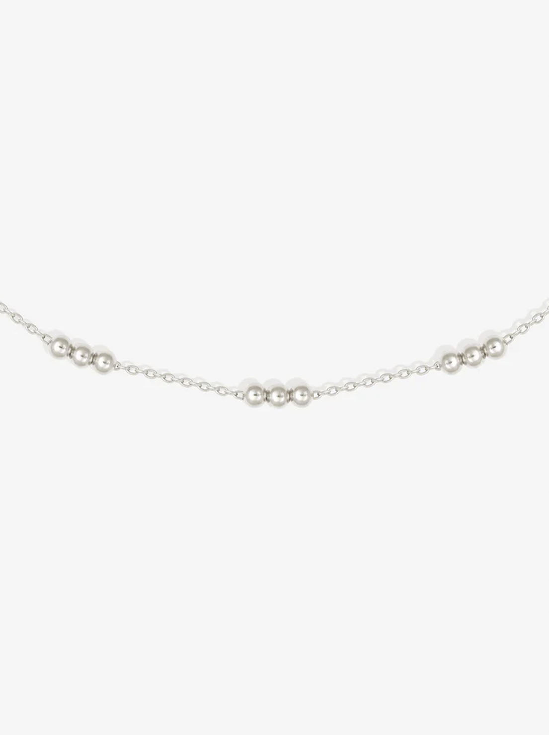 Temple of the Sun - Alba Station Chain Necklace - Silver