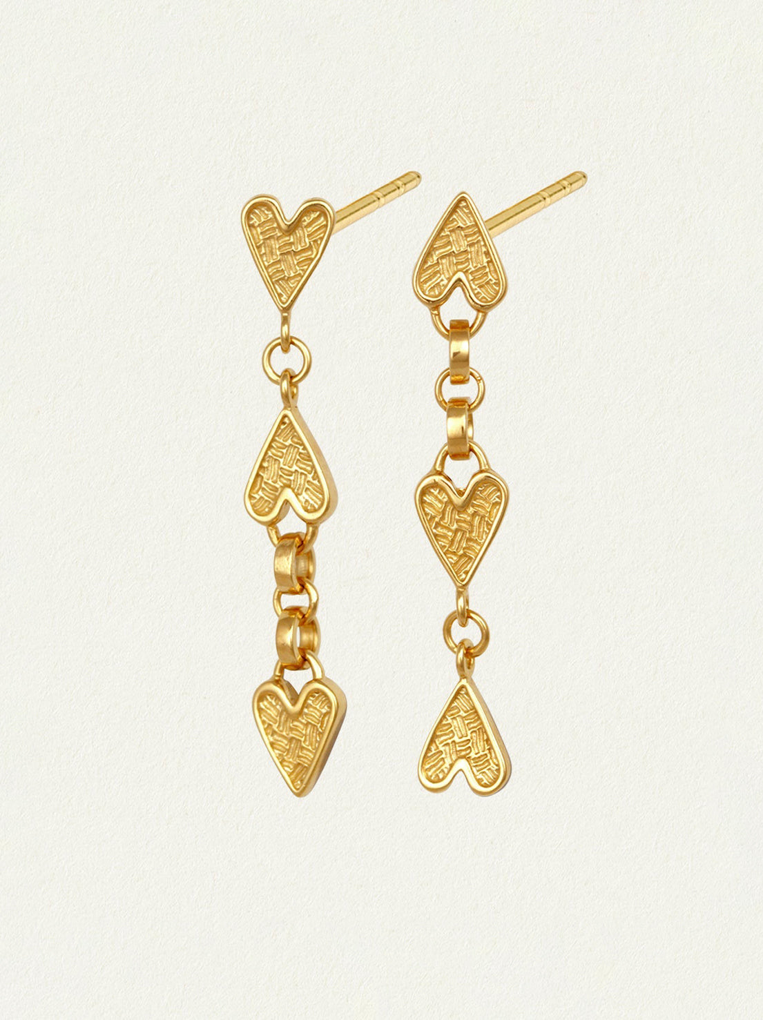 Temple of the Sun - Amore Earrings - Gold
