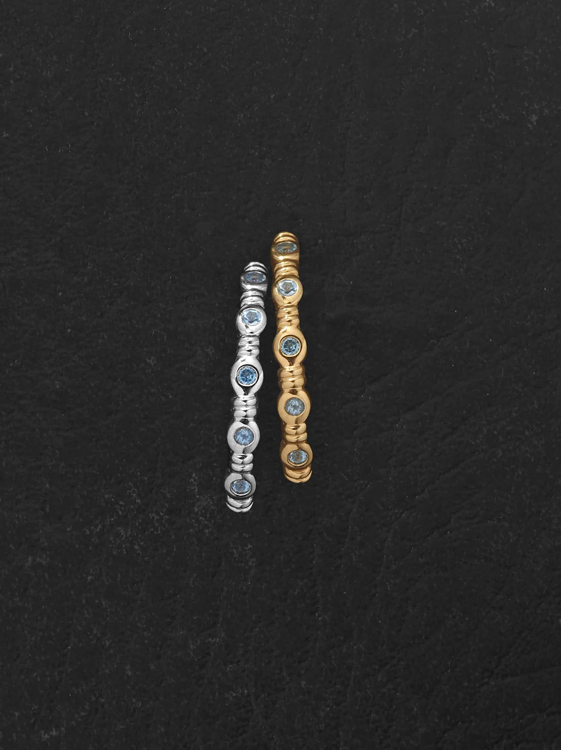 Temple of the Sun - Aqua Ring - 18k Gold Vermeil