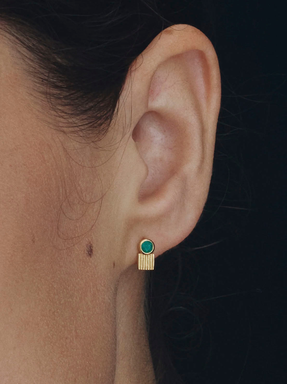 Temple of the Sun - Cindi Studs - 18k Gold Vermeil