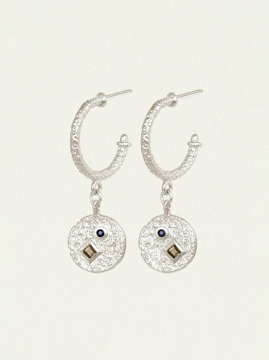 Temple of the Sun - Etna Earrings - Silver