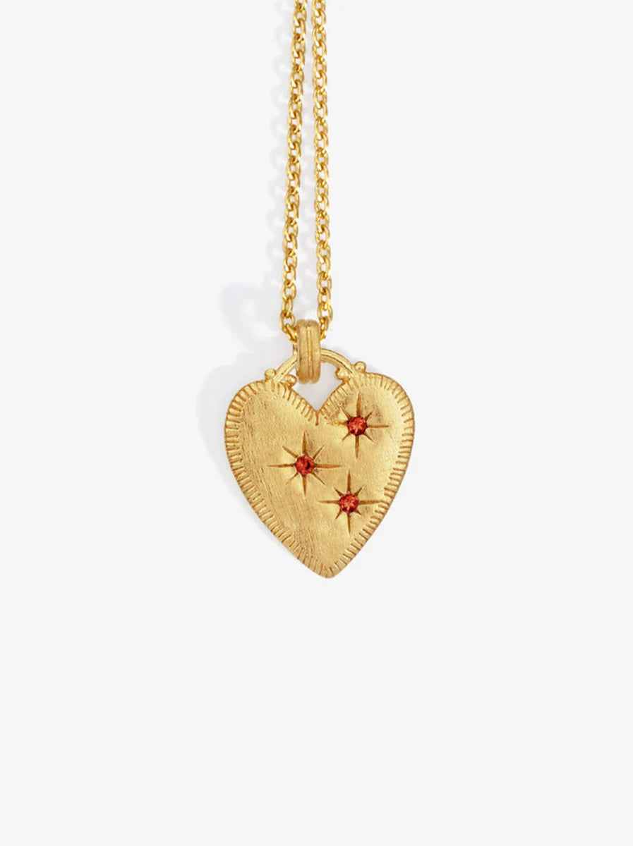 Temple of the Sun - Etti Necklace - Ruby - 18k Gold Vermeil – Abicus